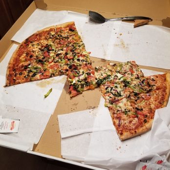 Emily's Italian Bistro - AFTER picture, lol. Four of us ate this much. - Pizza Near Me - Allen, Texas Emily's Italian Bistro - AFTER picture, lol. Four of us ate this much. - Pizza Near Me - Allen, Texas