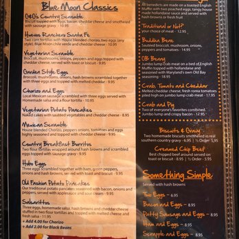 Blue Moon Cafe - Menu - Breakfast & Brunch Near Me - Baltimore, Maryland