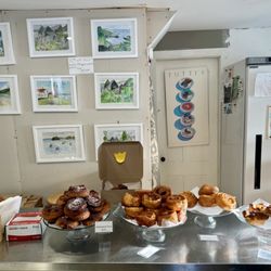 Claire’s Bakery - Local artists are usually featured on the walls of Claire's Bakery