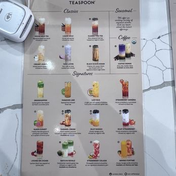 Teaspoon - Menu - Coffee & Tea Near Me - Visalia, California