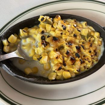 Steakyard Dallas - Brûlée creamed corn with candied jalapeños - Steakhouses Near Me - Dallas, Texas Steakyard Dallas - Brûlée creamed corn with candied jalapeños - Steakhouses Near Me - Dallas, Texas
