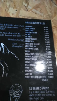Menu photo 8 La Biche & Le Renard Lille, 59 Menu photo 8 La Biche & Le Renard Lille, 59