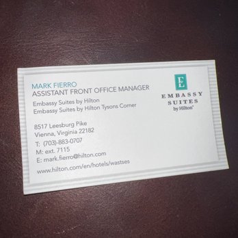 Embassy Suites by Hilton Tysons Corner - Rude Assistant Manager - Hotels Near Me - Vienna, Virginia Embassy Suites by Hilton Tysons Corner - Rude Assistant Manager - Hotels Near Me - Vienna, Virginia
