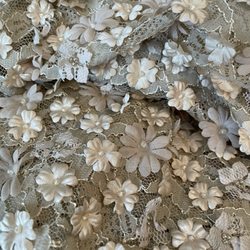 Rimmon Imported Fabrics - Individually stitched floral fabric