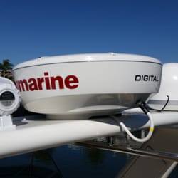 OC Marine Installation - New Raymarine radar dome installed.