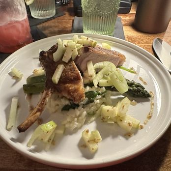 Field & Fire - Berkshire pork chop - New American Near Me - Greenville, Wisconsin