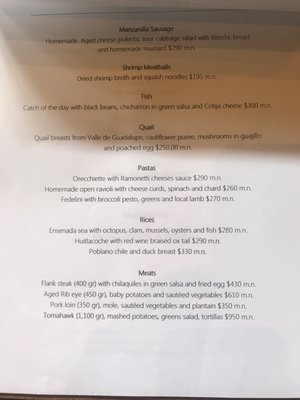 Menu photo 3 Manzanilla Ensenada, BCN Menu photo 3 Manzanilla Ensenada, BCN