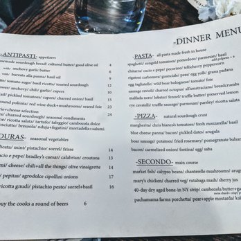 Esther's Kitchen - Dinner Menu - Italian Near Me - Las Vegas, Nevada