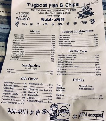 Menu photo 4 Tugboat Fish & Chips Carmichael, CA Menu photo 4 Tugboat Fish & Chips Carmichael, CA