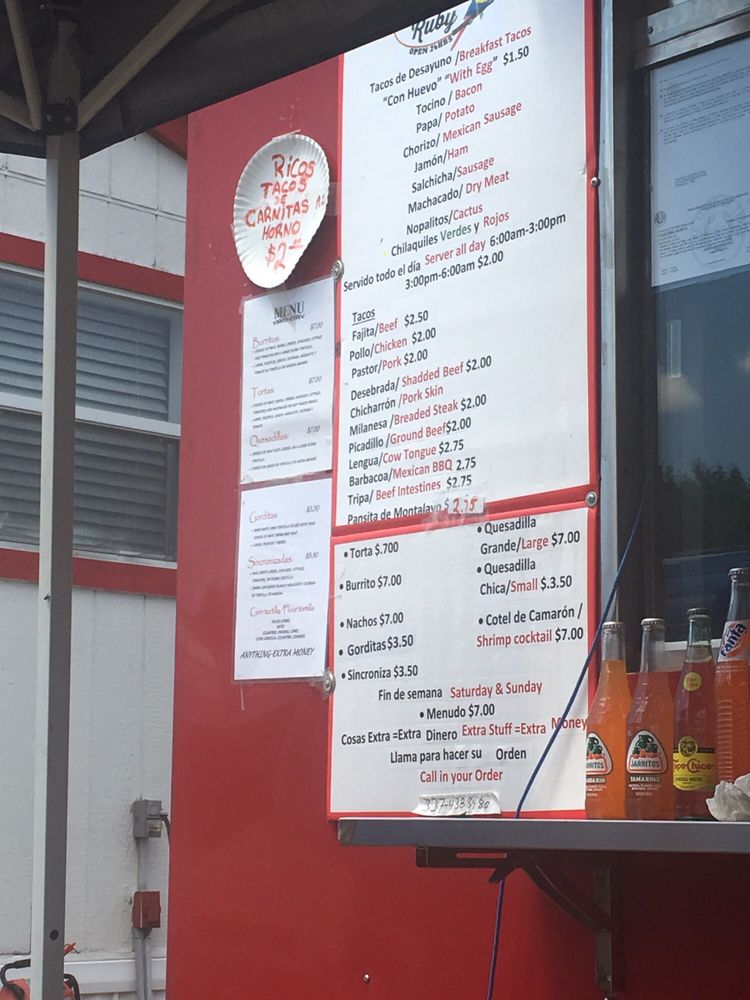 Ruby's Taco Truck Logo