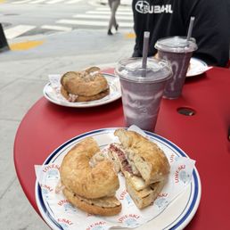 Marine Layer Smoothie Pastrami Egg & Cheese Bagel Marine Layer Smoothie Pastrami Egg & Cheese Bagel