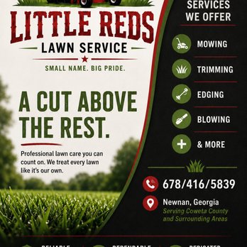 Little Reds - Lawn Services Near Me - Newnan, Georgia Little Reds - Lawn Services Near Me - Newnan, Georgia