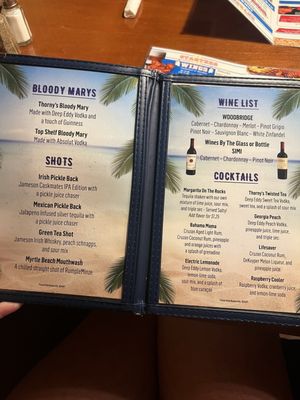Menu photo 2 Thorny's Myrtle Beach, SC Menu photo 2 Thorny's Myrtle Beach, SC