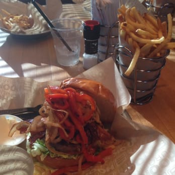 Hook Burger - Hickory Burger with added roasted red pepper. - Burgers Near Me - Pasadena, California
