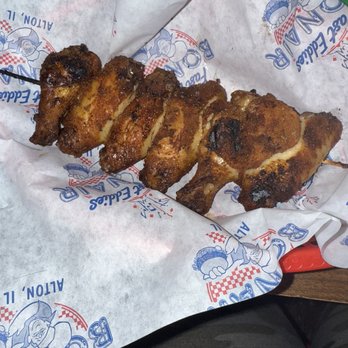 Fast Eddie's Bon Air - Chicken on a stick - Dive Bars Near Me - Alton, Illinois