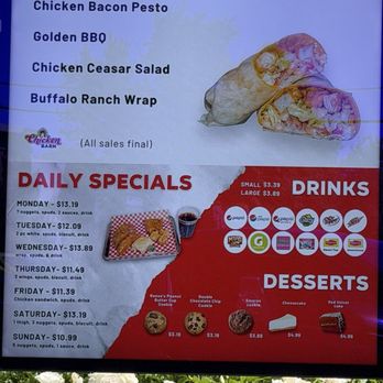 The Chicken Barn - DAILY SPECIALS - American Near Me - Modesto, California