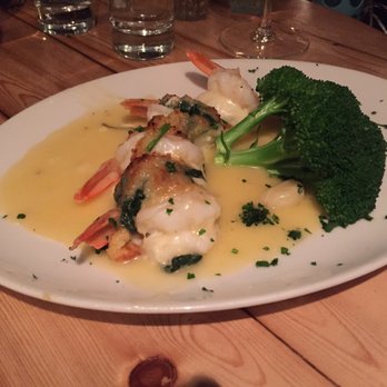 Grand Vin - Shrimp & broccoli - Wine Bars Near Me - Hoboken, New Jersey