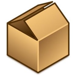 Rent-A-Garage - our nifty box logo!