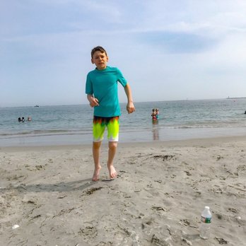 Salty Brine State Beach - Happy boy - Beaches Near Me - Narragansett, Rhode Island