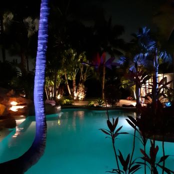 Tony's Landscape Lighting - This lighting project was done around the pool at the international hotel on Miami Beach - Lighting Fixtures & Equipment Near Me - Miami, Florida Tony's Landscape Lighting - This lighting project was done around the pool at the international hotel on Miami Beach - Lighting Fixtures & Equipment Near Me - Miami, Florida