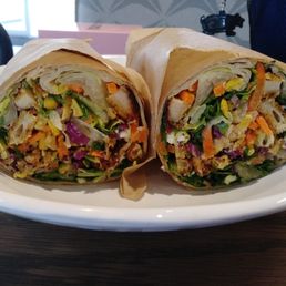 Crispy Honey Chicken Wrap--MINUS the quinoa as requested Crispy Honey Chicken Wrap--MINUS the quinoa as requested