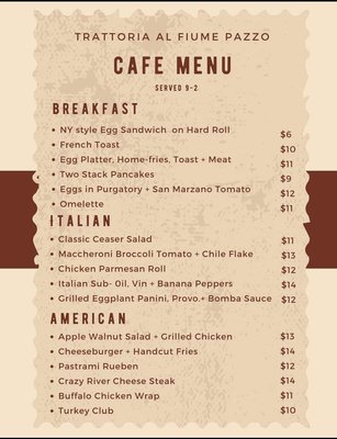 Menu photo 2 Trattoria Locale Margaretville, NY Menu photo 2 Trattoria Locale Margaretville, NY