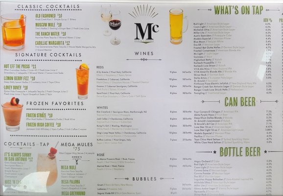 Menu photo 5 Mcintyre's Southtown San Antonio, TX