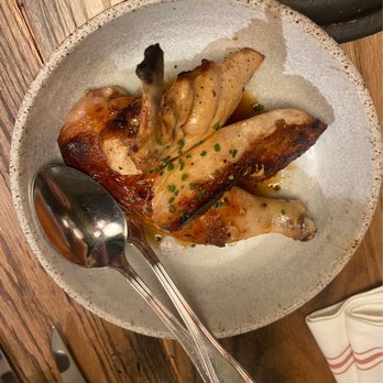 Communal - Honey Garlic Roasted Organic Chicken - I didn't eat any of this, but it smelled good. The couple who shared it enjoyed it. Good, soft meat - New American Near Me - Provo, Utah
