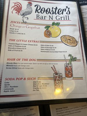 Menu photo 1 Roosters Bar N Grill Bloomingdale, IL Menu photo 1 Roosters Bar N Grill Bloomingdale, IL