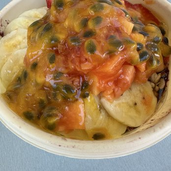 Island Vintage Coffee - Lilikoi açaí bowl (too sweet) - Coffee & Tea Near Me - Waikoloa, Hawaii Island Vintage Coffee - Lilikoi açaí bowl (too sweet) - Coffee & Tea Near Me - Waikoloa, Hawaii