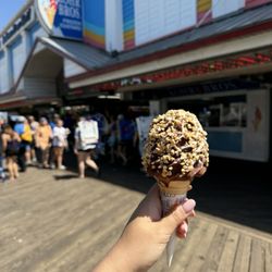 Kohr Bros. Frozen Custard - Vanilla Chocolate Dipped with Nuts