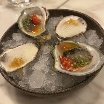 Uchi Dallas - oyster (2 pieces) - Japanese Near Me - Dallas, Texas Uchi Dallas - oyster (2 pieces) - Japanese Near Me - Dallas, Texas