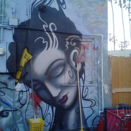 Beautiful graffitti art out back at Pat's Beautiful graffitti art out back at Pat's