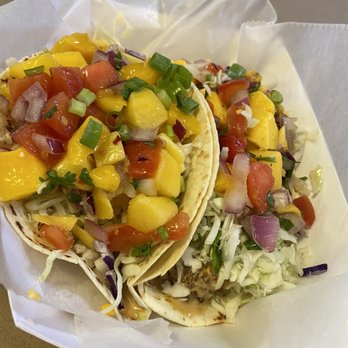 I Got Your Crabs - One blue crab taco and one crab cake taco - excellent! - Seafood Near Me - Kitty Hawk, North Carolina