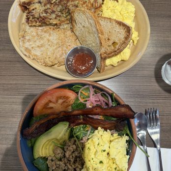 Snooze, an A.M. Eatery - Protein BLT Bowl* and the The Snooze Classic* - Breakfast & Brunch Near Me - Laguna Niguel, California