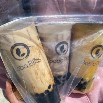 Boba Bliss - Brown sugar milk tea, taro ube, mango cloud - Bubble Tea Near Me - Dublin, California