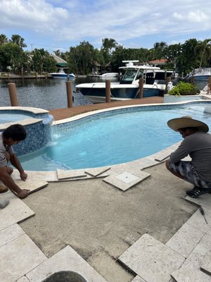 Paver Repairs - Maybe over the years your pavers have become unleveled or moved by roots and nature? let us come take a look, we offer repair services that can be scheduled fast and done efficiently. Paver Repairs - Maybe over the years your pavers have become unleveled or moved by roots and nature? let us come take a look, we offer repair services that can be scheduled fast and done efficiently.