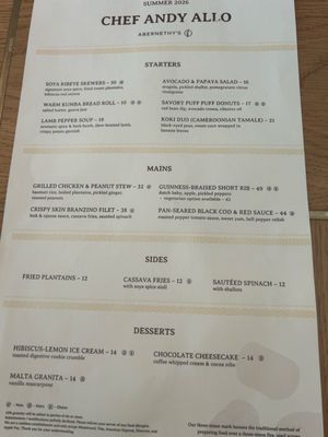 Menu photo 2 Abernethy's Los Angeles, CA