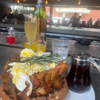 The Chicken Koop - Chicken and waffle breakfast. Eggs with cheese - Chicken Shop Near Me - Downey, California The Chicken Koop - Chicken and waffle breakfast. Eggs with cheese - Chicken Shop Near Me - Downey, California