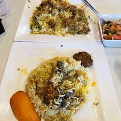 Shoshur Bari - Kacchi biryani and Chicken biryani.