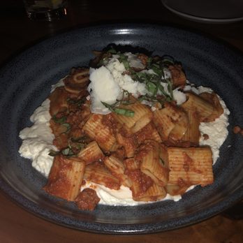 Mama Foo Foo - Bolognese...the two in our party who ordered it were not fond of the cold ricotta - New American Near Me - Daytona Beach, Florida