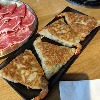 dPot Unlimited - Free shrimp flat dumpling (Jul2022) given to get feedback - Hot Pot Near Me - Irvine, California