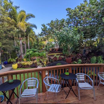 Da Green Coffee Bar - Beautiful outdoor seating looking over South Maui Gardens. - Coffee & Tea Near Me - Kihei, Hawaii Da Green Coffee Bar - Beautiful outdoor seating looking over South Maui Gardens. - Coffee & Tea Near Me - Kihei, Hawaii