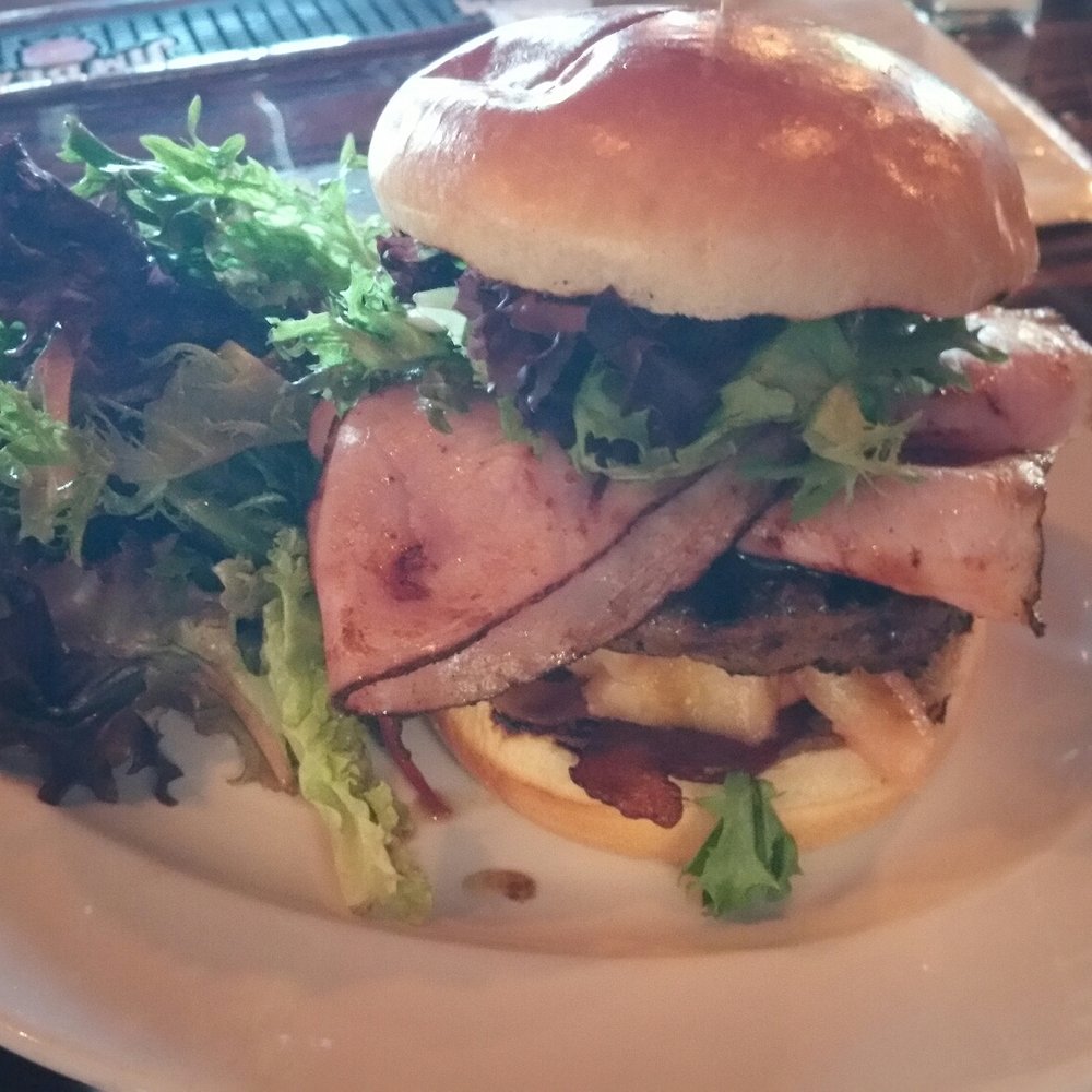 Druthers Brewing Company - Spicy Island Burger: DON'T GET IF YOU ARE LOOKING FOR SPICE OR HEAT! Good though... - Burgers Near Me - Albany, New York Druthers Brewing Company - Spicy Island Burger: DON'T GET IF YOU ARE LOOKING FOR SPICE OR HEAT! Good though... - Burgers Near Me - Albany, New York