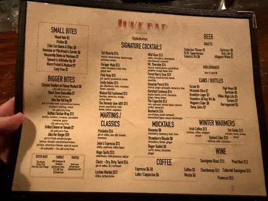 Menu photo 3 Juke Bar Brooklyn, NY