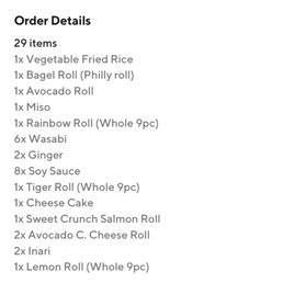 Our order. Our order.