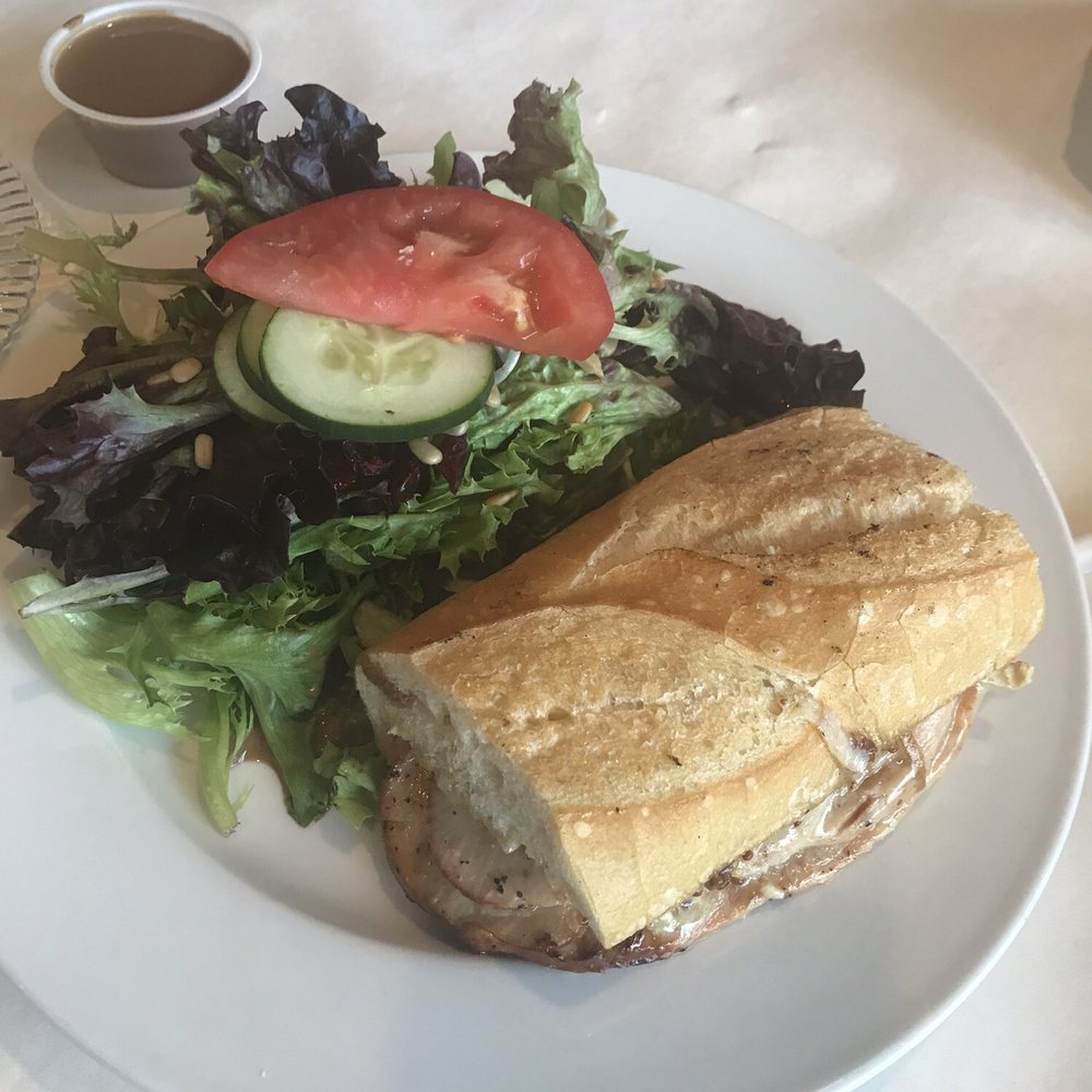 Cafe Lapin - Turkey apple and brie with mixed house salad - Brasseries Near Me - Atlanta, Georgia