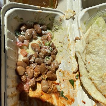 Lucy’s Mexican Grill - I had two bites then decided to take out the beans. Here's 3/4 of it which I discarded, - Mexican Near Me - Campbell, California Lucy’s Mexican Grill - I had two bites then decided to take out the beans. Here's 3/4 of it which I discarded, - Mexican Near Me - Campbell, California