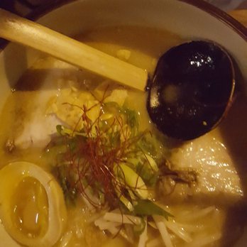 Ramen Wasabi - Spicy Roasted Garlic Miso - Definitely packs a kick, not for the spice wussy but delicious if you can handle the heat - Ramen Near Me - Chicago, Illinois Ramen Wasabi - Spicy Roasted Garlic Miso - Definitely packs a kick, not for the spice wussy but delicious if you can handle the heat - Ramen Near Me - Chicago, Illinois