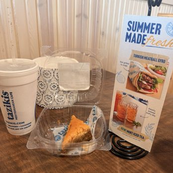 Taziki's Mediterranean Cafe - Baklava and soda - Salad Near Me - San Antonio, Texas Taziki's Mediterranean Cafe - Baklava and soda - Salad Near Me - San Antonio, Texas